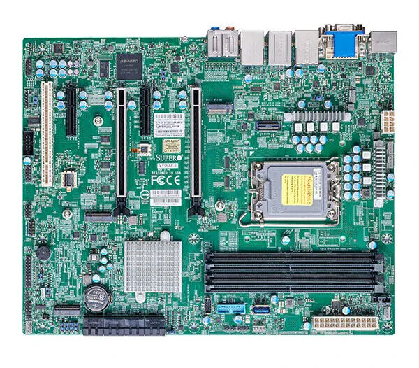 Supermicro MBD-X13SAE-F-B MB ATX LGA1700 4xDDR5 W680 ETH VGA DVI DP HDI- SATA