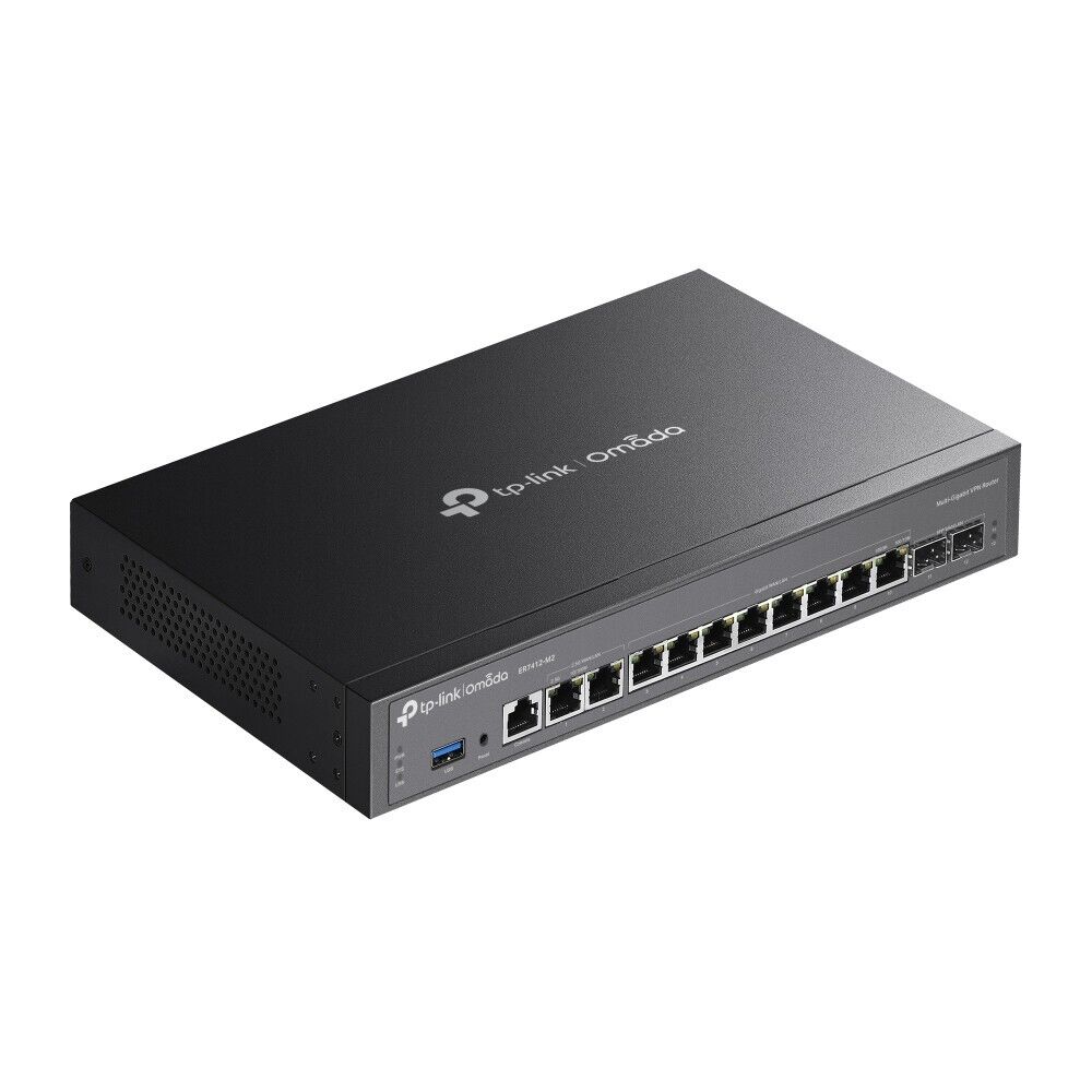 TP-Link ER7412-M2 Omada Multi-Gigabit VPN 10x GBe 2x 2.5Gbe WAN LAN SFP Gateway