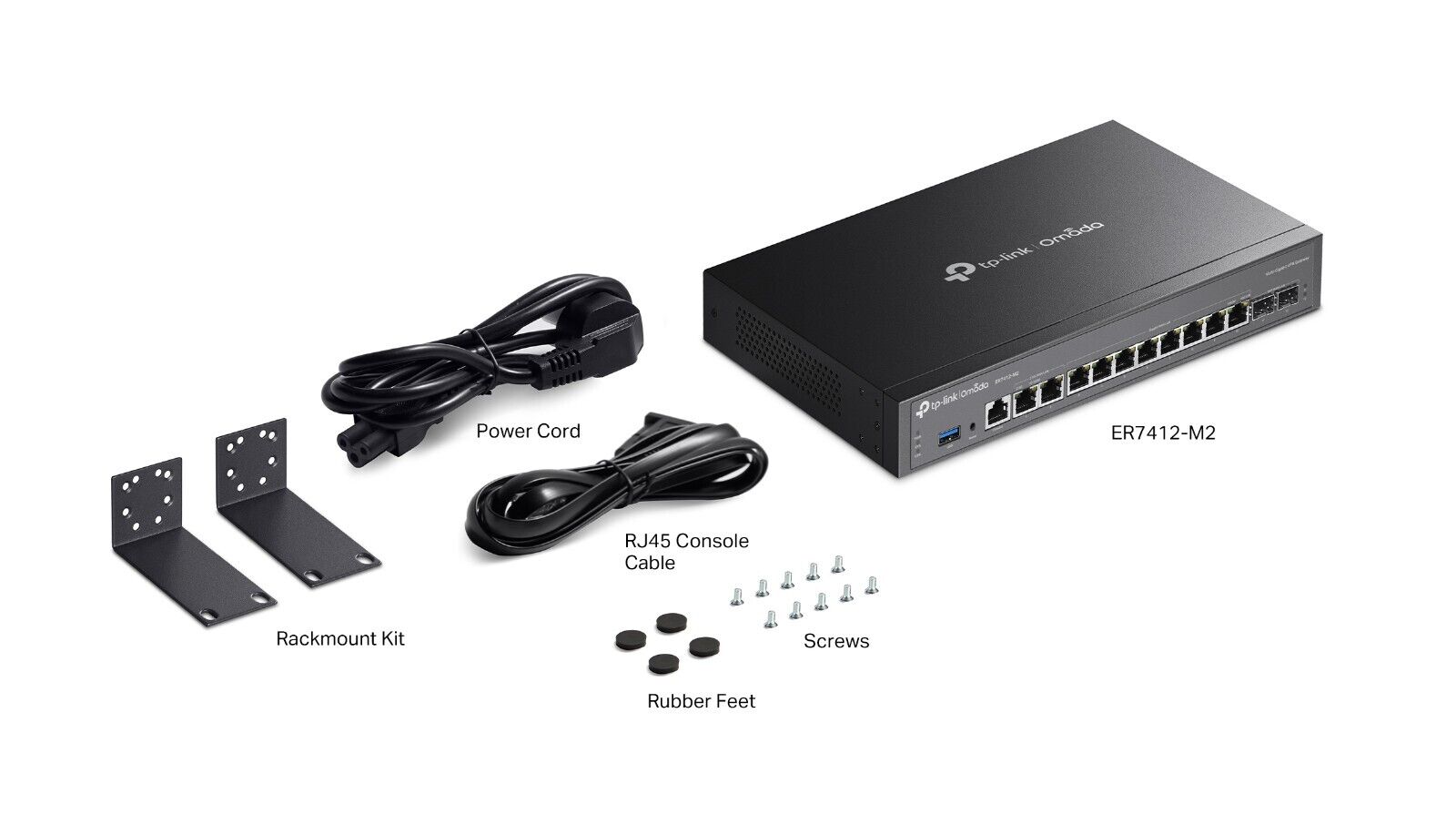 TP-Link ER7412-M2 Omada Multi-Gigabit VPN 10x GBe 2x 2.5Gbe WAN LAN SFP Gateway