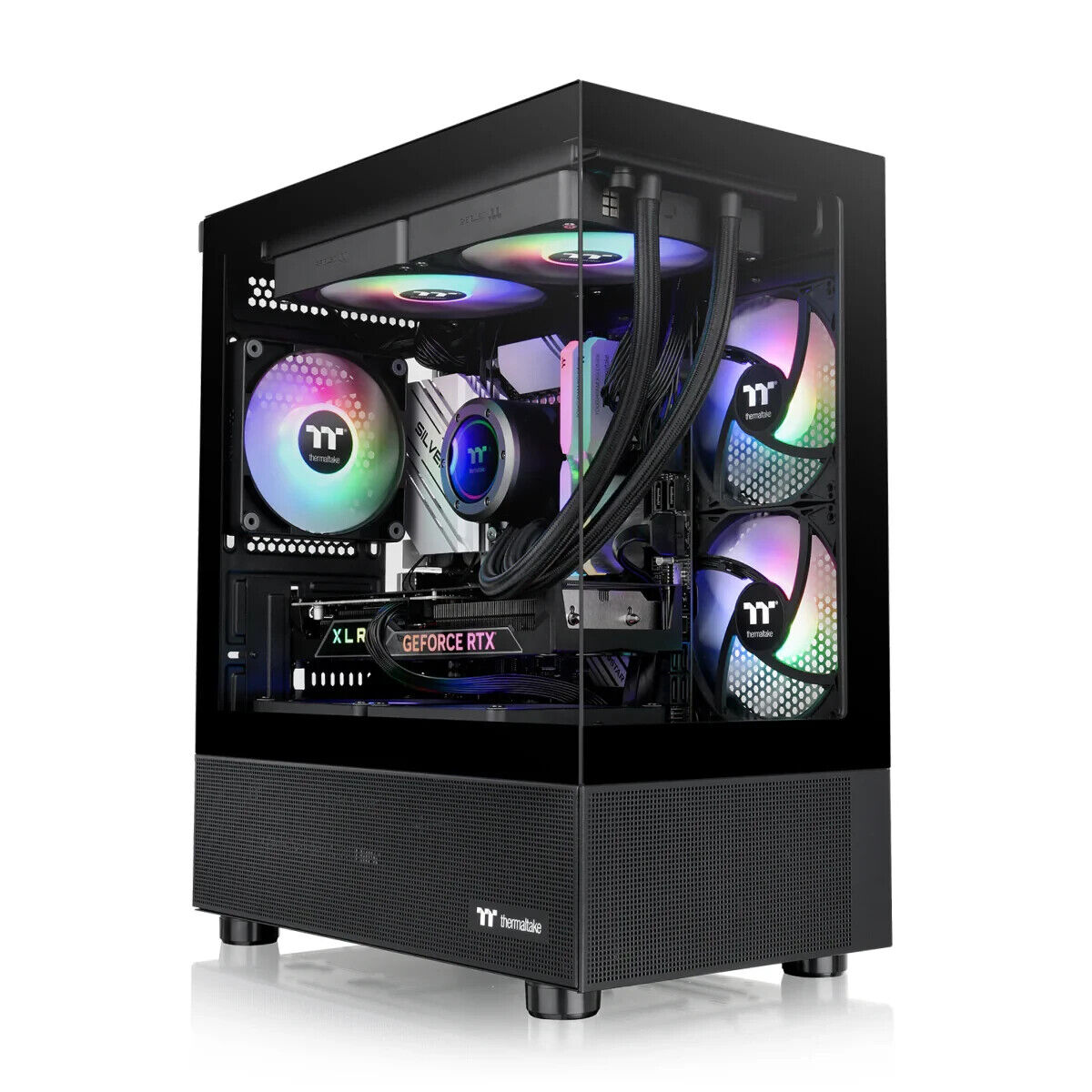 Thermaltake CA-1Z4-00M1WN-00 View 170 TG ARGB Micro Tower mATX Chassis Black