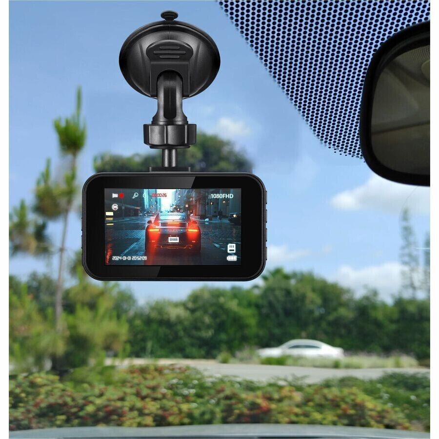 Adesso OrbitD111 GekoGear 3" LCD 1920x1080 HD Video Dash Cam 32GB CMOS G-Sensor