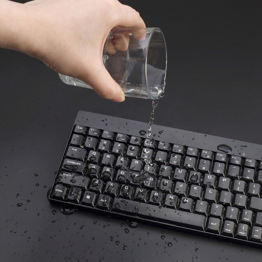 Adesso WKB-1100CB Wireless Mini 79 Key Keyboard 1200dpi Right Hand Mouse Combo