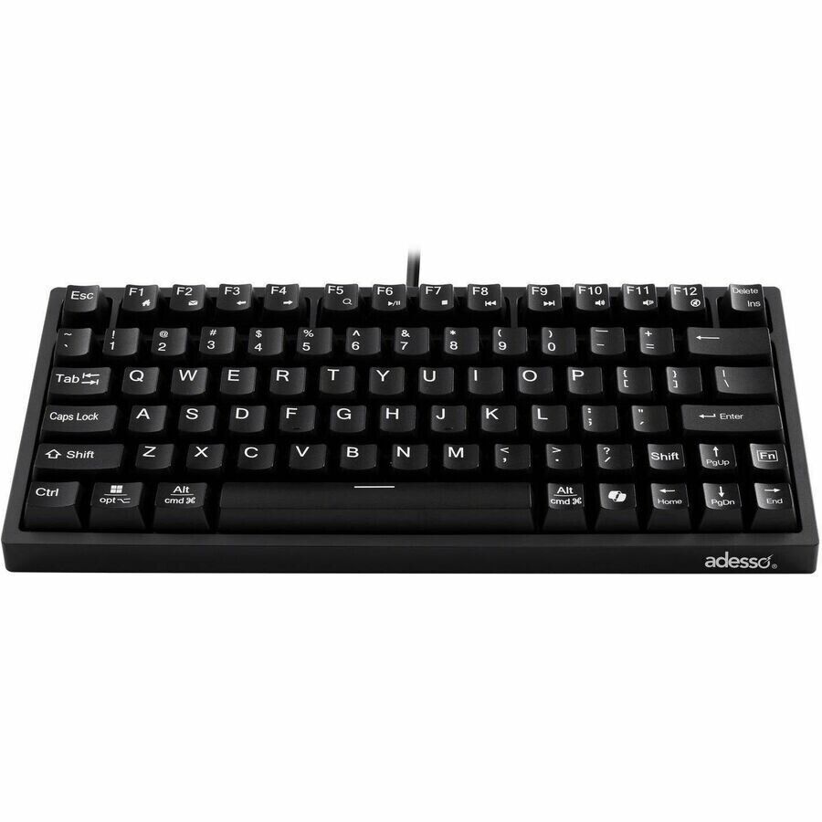 Adesso AKB-610UB 78-Key Mini Mechanical USB Keyboard w CoPilot AI Hotkey PC MAC