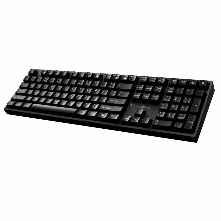 Adesso AKB-670UB 104-Key Standard Mechanical USB Keyboard w CoPilot AI PC MAC