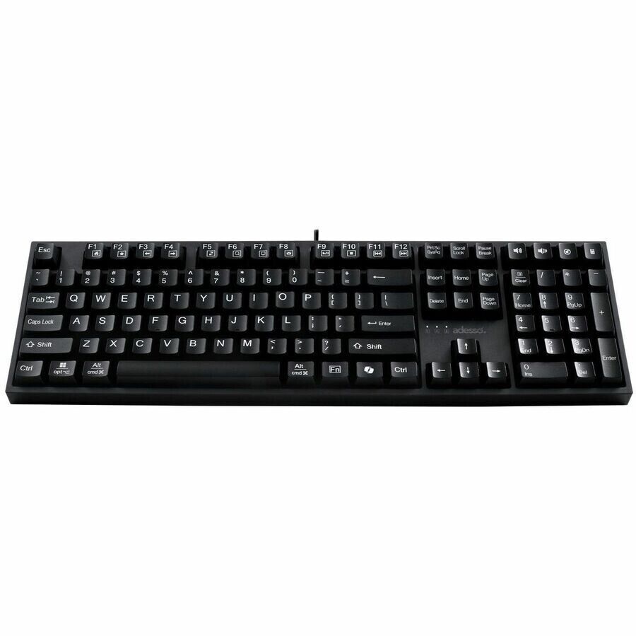 Adesso AKB-670UB 104-Key Standard Mechanical USB Keyboard w CoPilot AI PC MAC