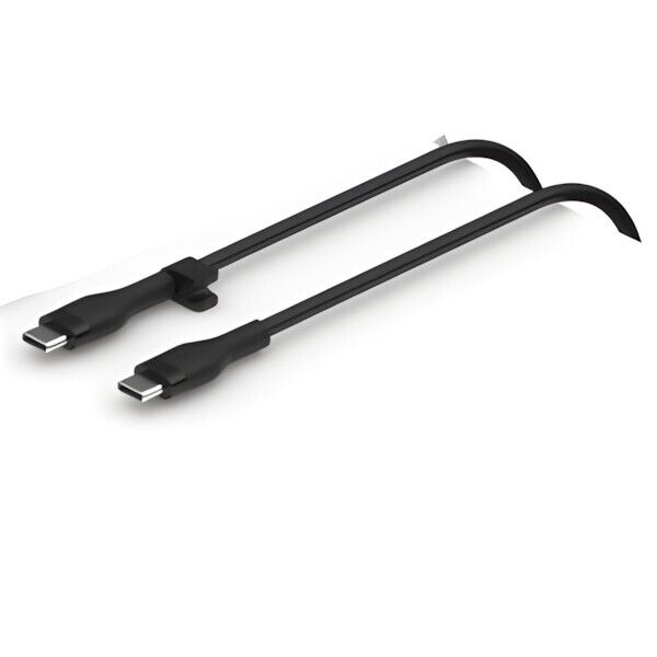 Belkin CAB009bt2MBW2PK 2/Pk 6.5 Ft USB-C to USB-C Data Power Slim Cable Black