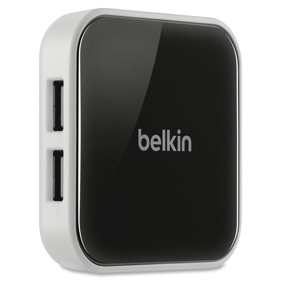 Belkin F4U020tt 4 Port USB Hub High Speed 2.0 USB-A Data Transfer Desktop Black