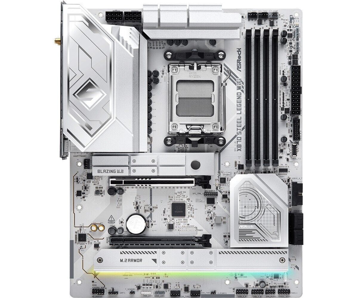 ASRock X870 STEEL LEGEND WIFI Socket AM5/ AMD X870/ DDR5/ SATA3/ USB 4/ M.2/ ATX