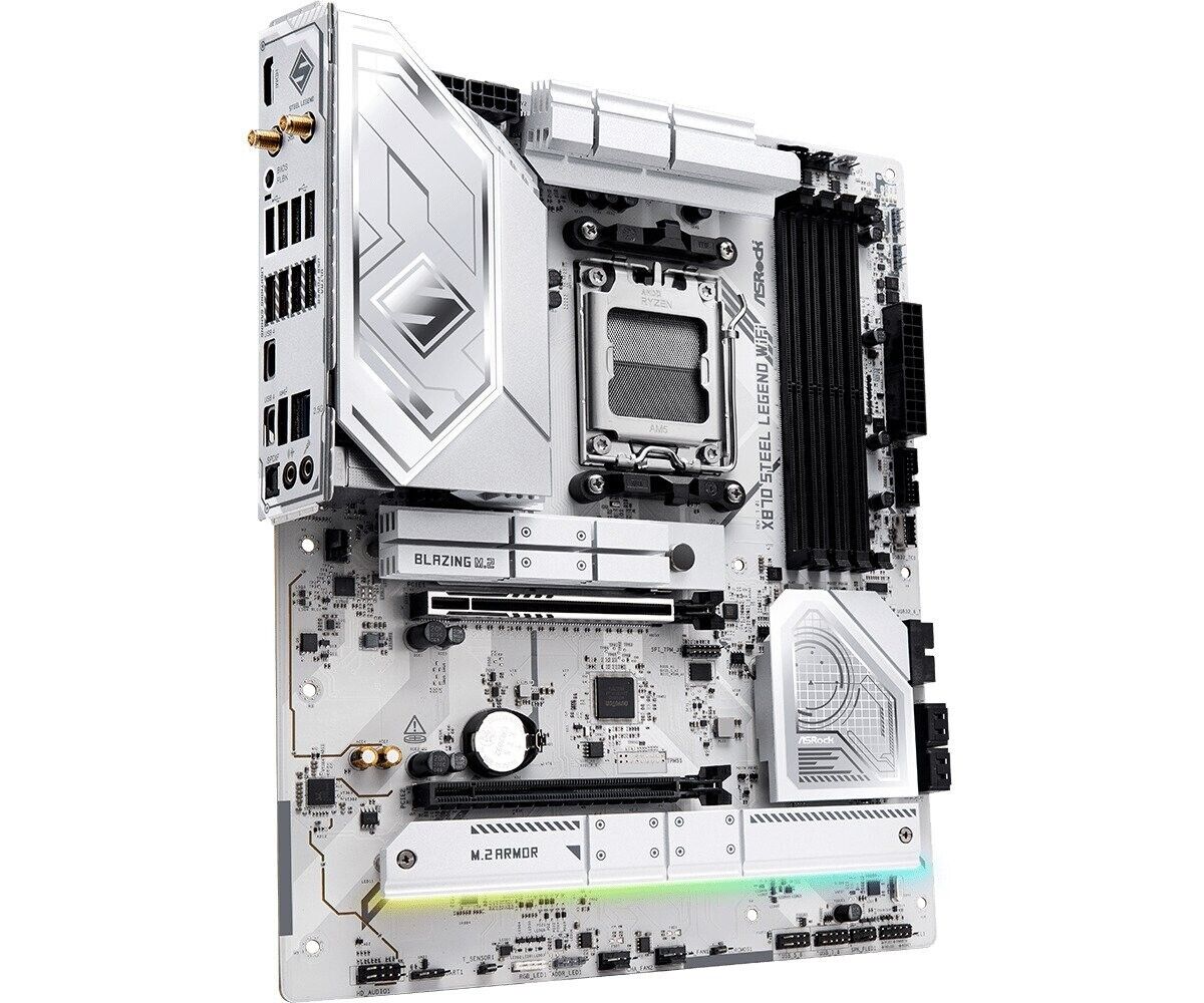 ASRock X870 STEEL LEGEND WIFI Socket AM5/ AMD X870/ DDR5/ SATA3/ USB 4/ M.2/ ATX
