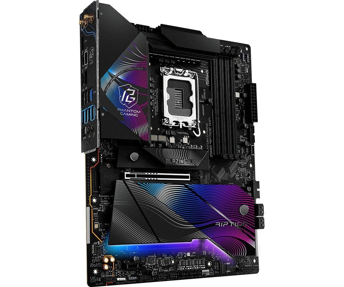 ASRock Z890 RIPTIDE WIFI LGA 1851 Intel Z890 DDR5 SATA 6G/s M.2 ATX Motherboard