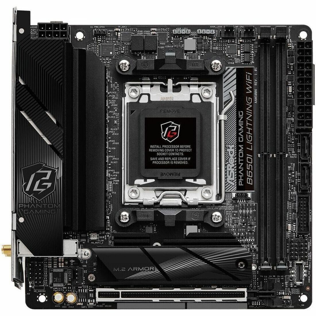 ASRock B650I LIGHTNING WIFI Gaming Desktop Motherboard - AMD B650 Chipset