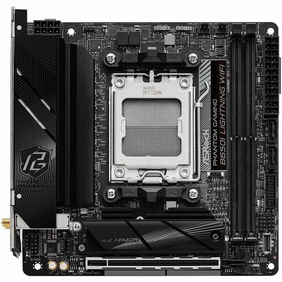 ASRock B650I LIGHTNING WIFI Gaming Desktop Motherboard - AMD B650 Chipset
