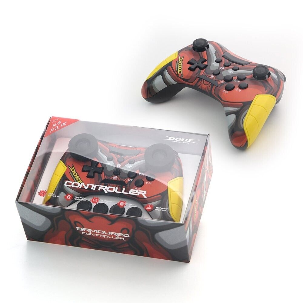 DOBE TY-3839 RED Multi-Platform PC Wireless Controller, Bluetooth Gaming Control