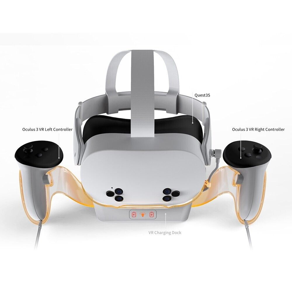DOBE TY-3867 - Charging Kit Designed for Quest2, Quest3, Quest3S VR Headset