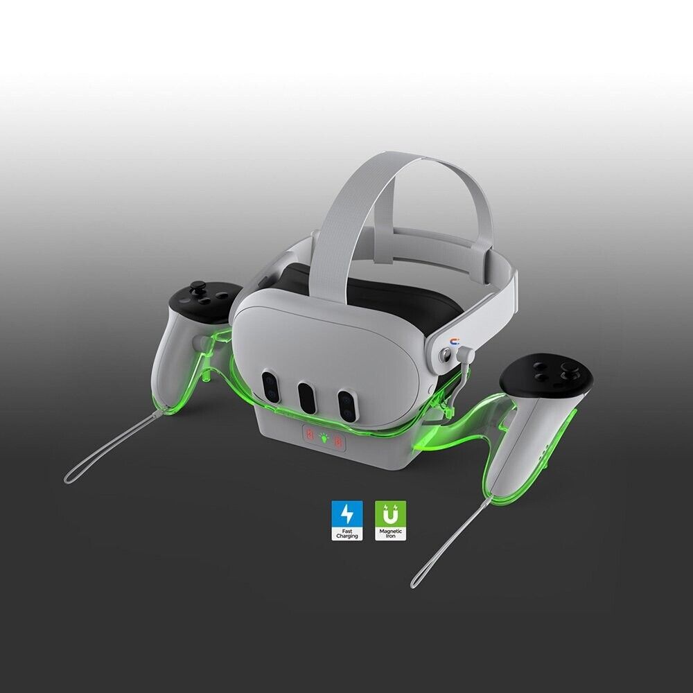 DOBE TY-3867 - Charging Kit Designed for Quest2, Quest3, Quest3S VR Headset