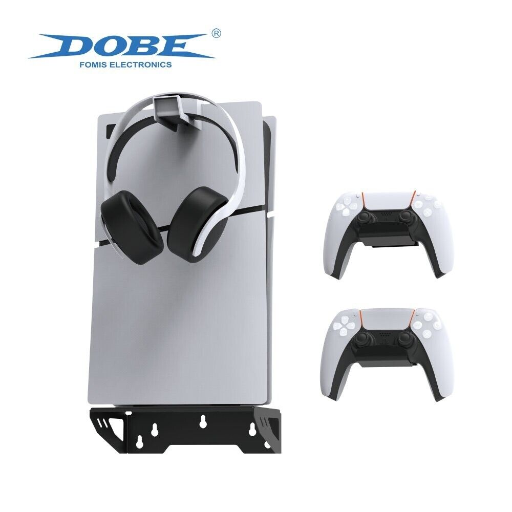 DOBE TP5-3502 PS5 and New PS5 Slim Wall Mount, comes with Assembly Material Kit
