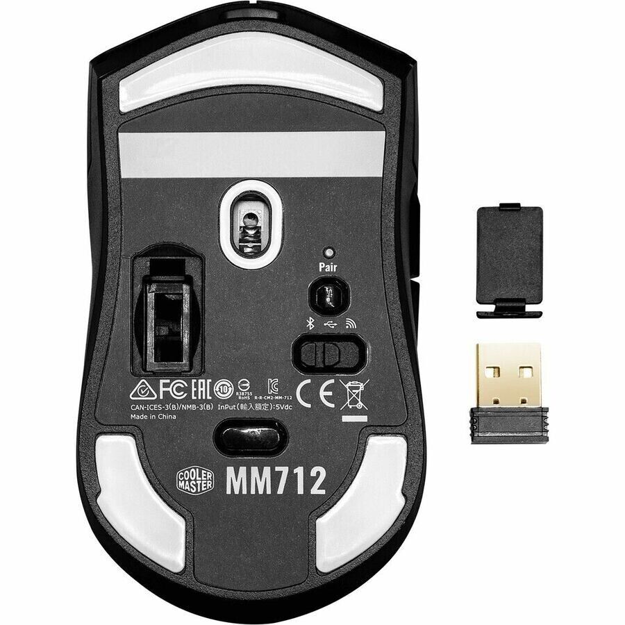 Cooler Master MM-712-KKOH1 MM712 Wireless Bluetooth 19000DPI 6 BTN Mouse Black