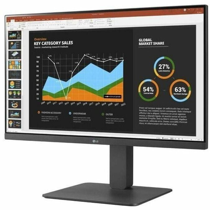 LG 24BR750C-C 24" Class WQHD LCD Monitor - 16:9 1920 x 1080 - HDI- - DisplayPort