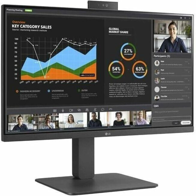 LG 24BR750C-C 24" Class WQHD LCD Monitor - 16:9 1920 x 1080 - HDI- - DisplayPort