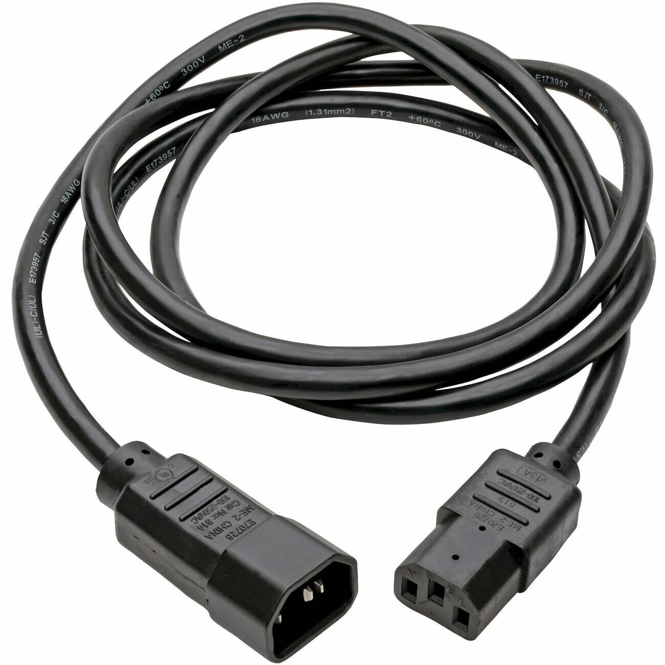 Eaton P004-006 6Ft PDU Power Distribution Unit Cord C13 to C14 10A 250V 18AWG
