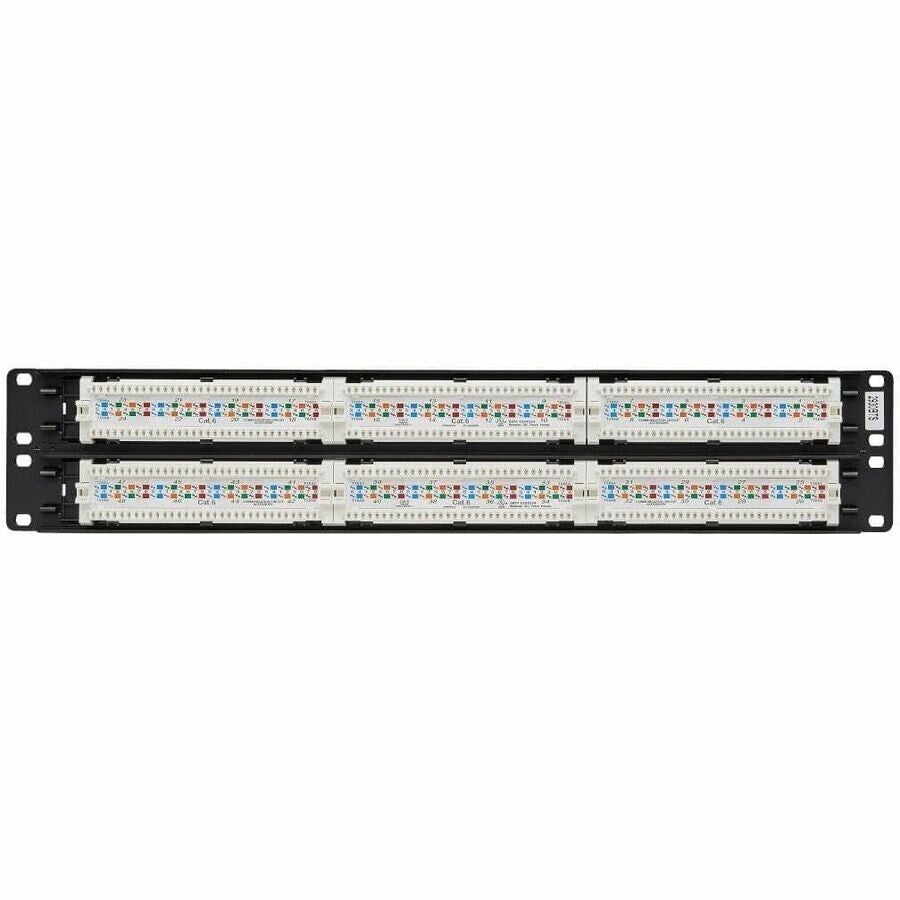 Eaton N252-048 2U 19" 48-Port Cat6 Network Patch Panel UTP 110 Punch Down RJ45