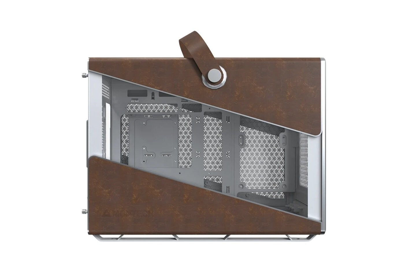 Montech HERITAGE-W Heritage White Steel / Leather / Tempered Glass Micro ATX/