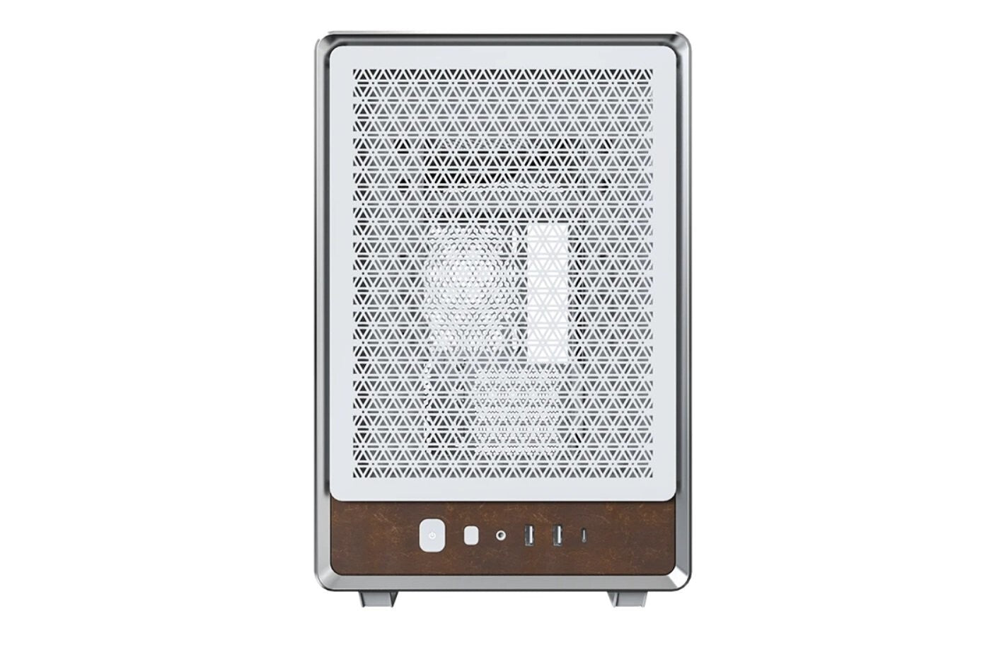 Montech HERITAGE-W Heritage White Steel / Leather / Tempered Glass Micro ATX/