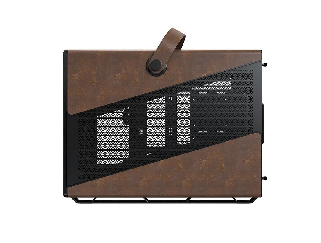 Montech HERITAGE PRO-B Heritage Pro Black Tempered Glass/Leather Micro ATX Case