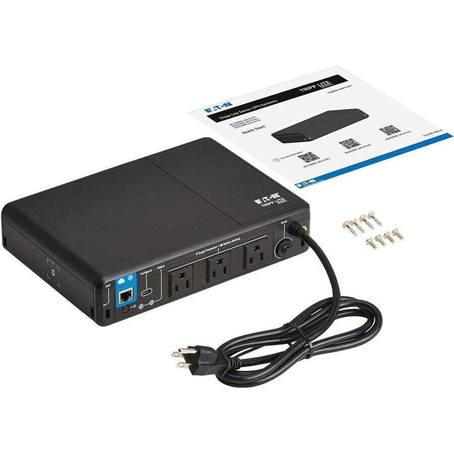 Eaton BC350RNC 3-Outlet US Cloud UPS Remote Monitoring 350V 210W Standy Battery