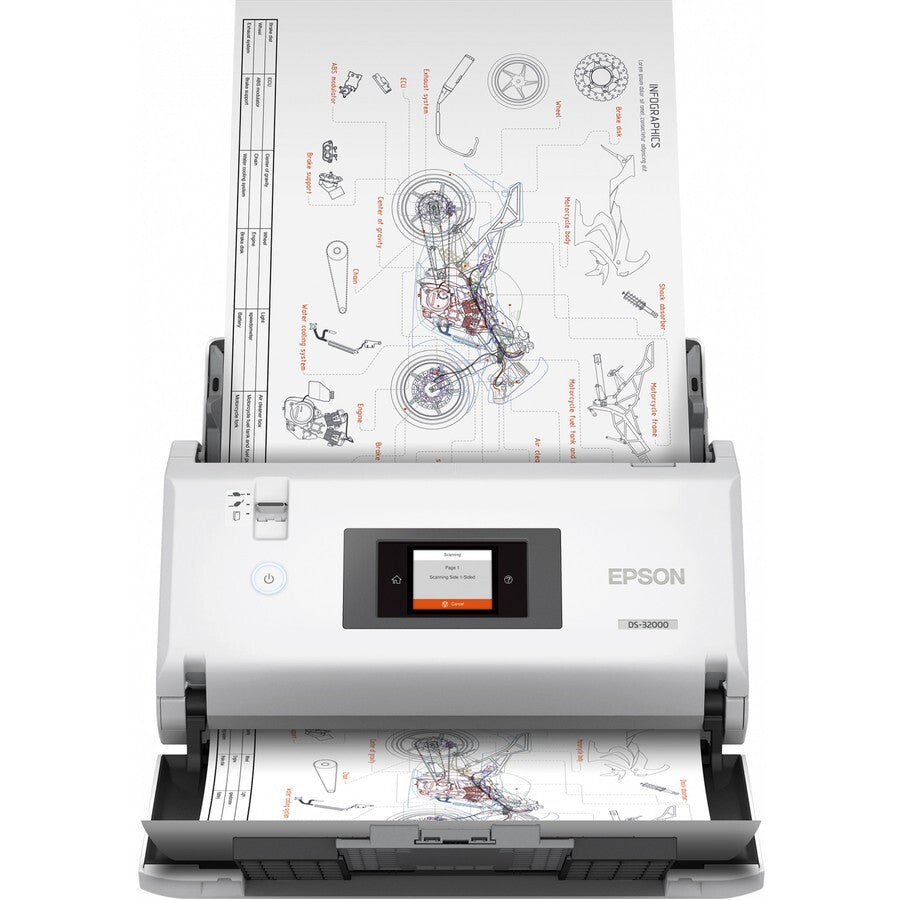Epson B11B255201 DS-32000 Large Format Sheetfed Optical Color Scanner 1200dpi