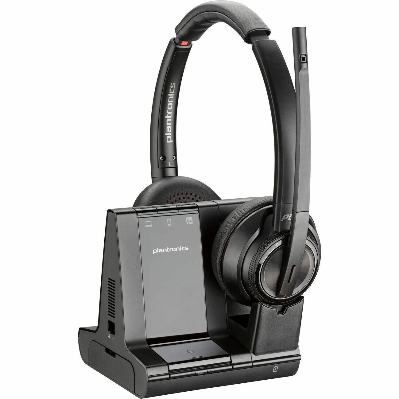 Poly 7S4B5AA#ABA Savi 8220 Office Wireless DECT Stereo Headset Wireless System