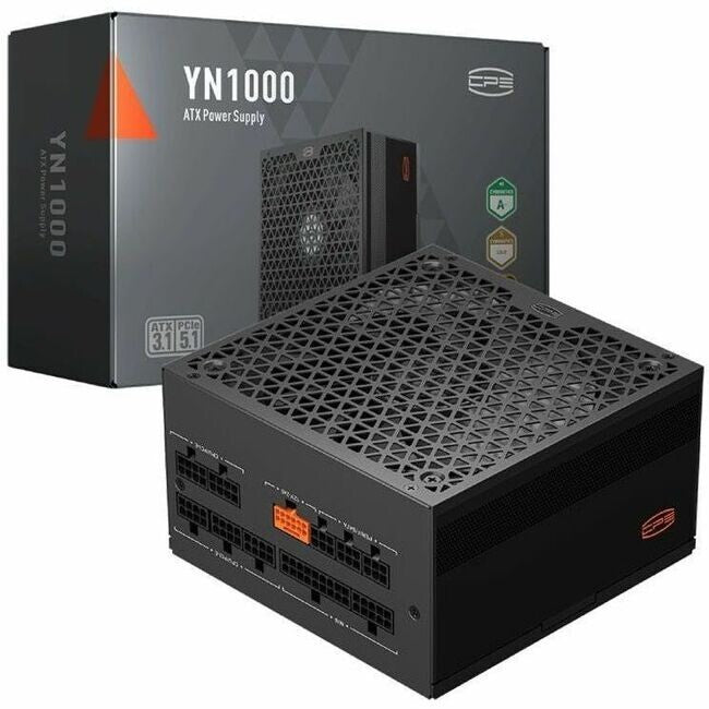 PCCOOLER YN1000 1000W Power Supply - Black - Internal - 120 V AC, 230 V AC Input