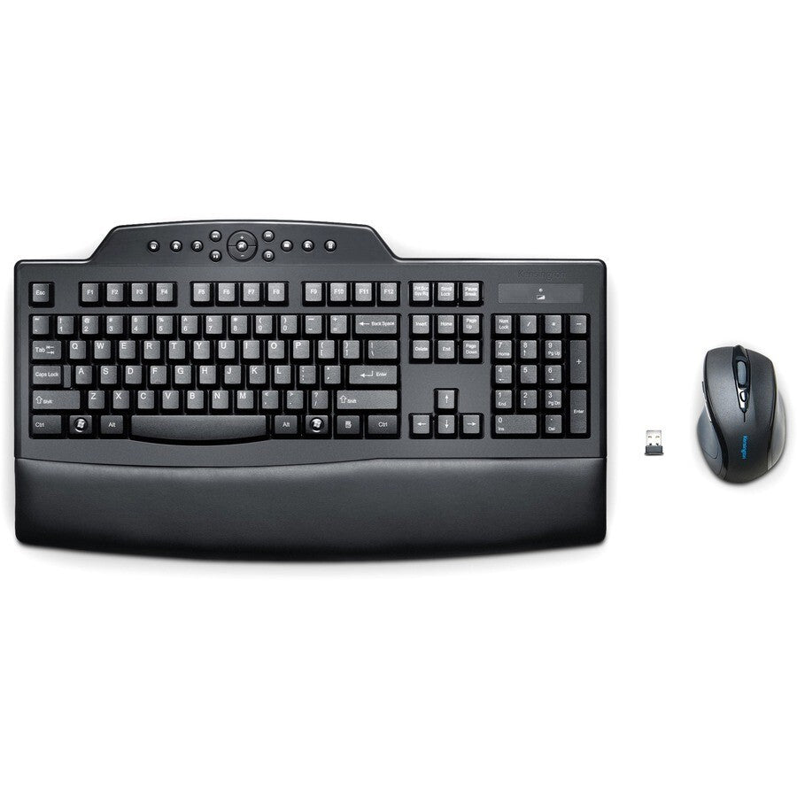 Kensington K72403USA Pro Fit Wireless Comfort RF USB Keyboard Mouse Combo Black