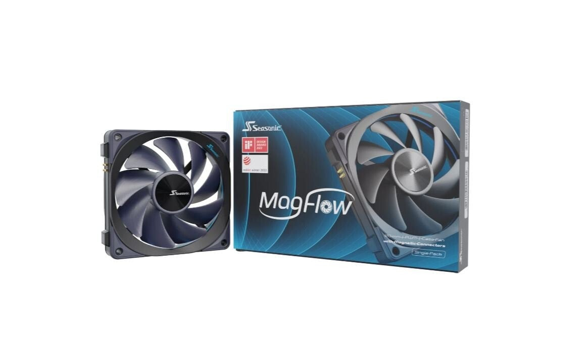 Seasonic MAGFLOW 1-FAN KIT MagFlow 120 mm High Quality Fan - Fluid Dynamic