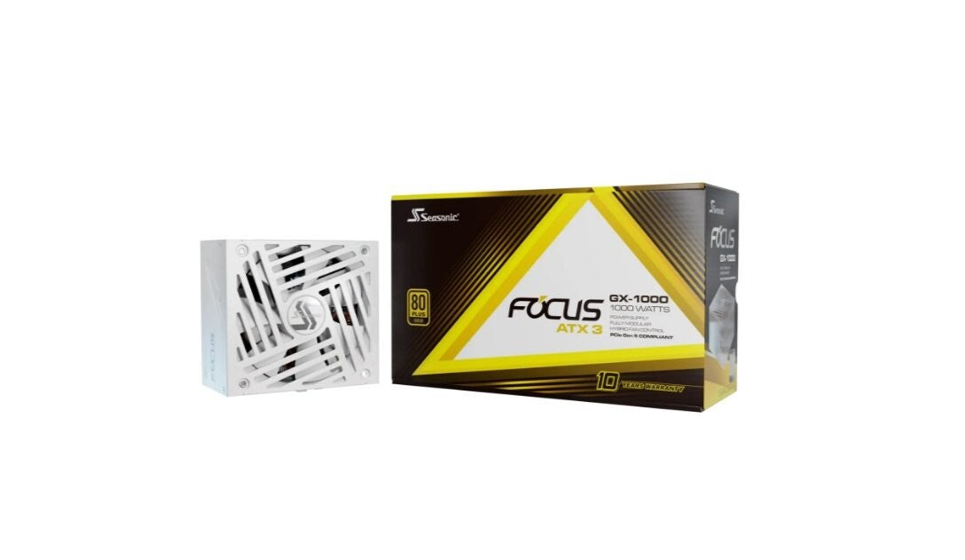 Seasonic FOCUS GX-1000 WHITE ATX3 1000W 80+ Gold Full-Modular, Fan Control