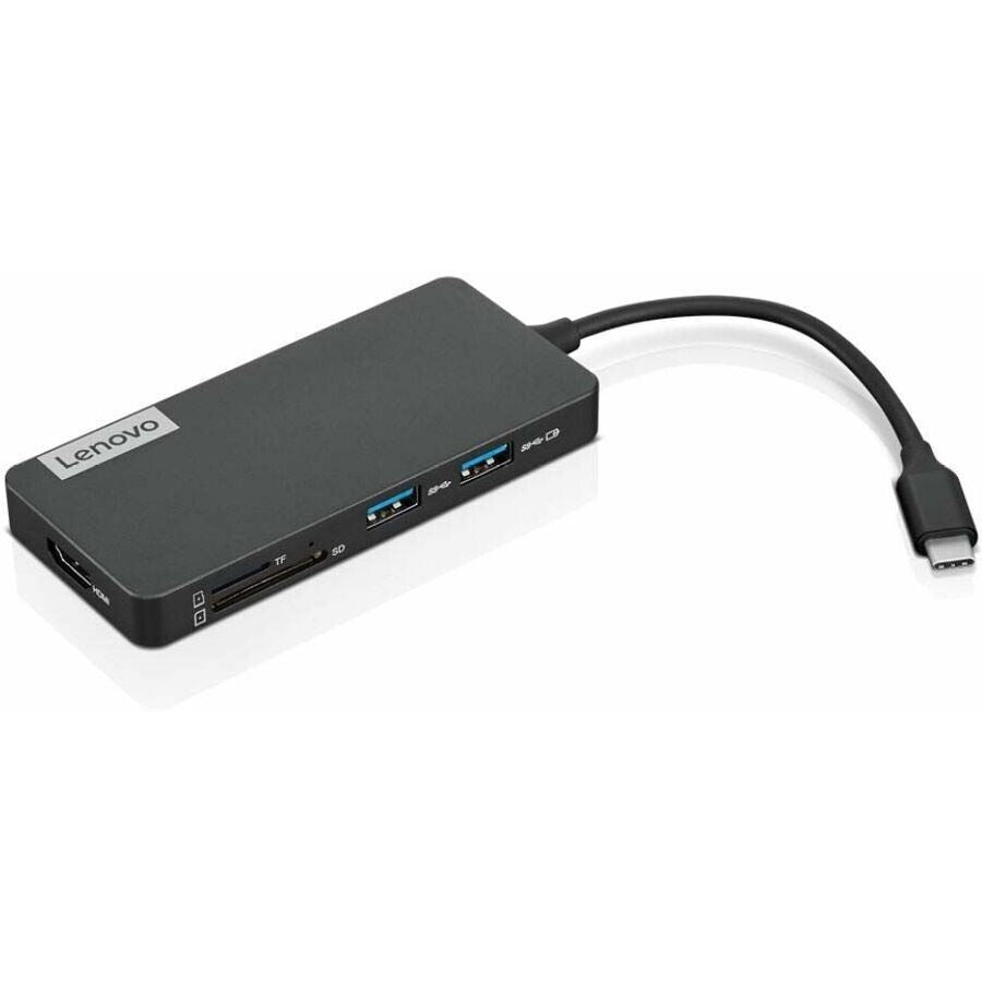 Lenovo GX90T77924 9" Cord 7-in-1 USB-C HUB 4K HDI- UHD 3840x2160 USB-A PowerDel