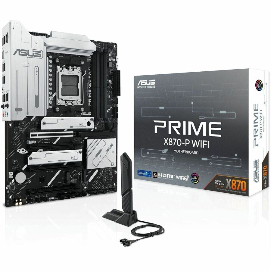 Asus PRIME X870-P WIFI Gaming Desktop Motherboard AMD X870 Chipset - Socket AM5