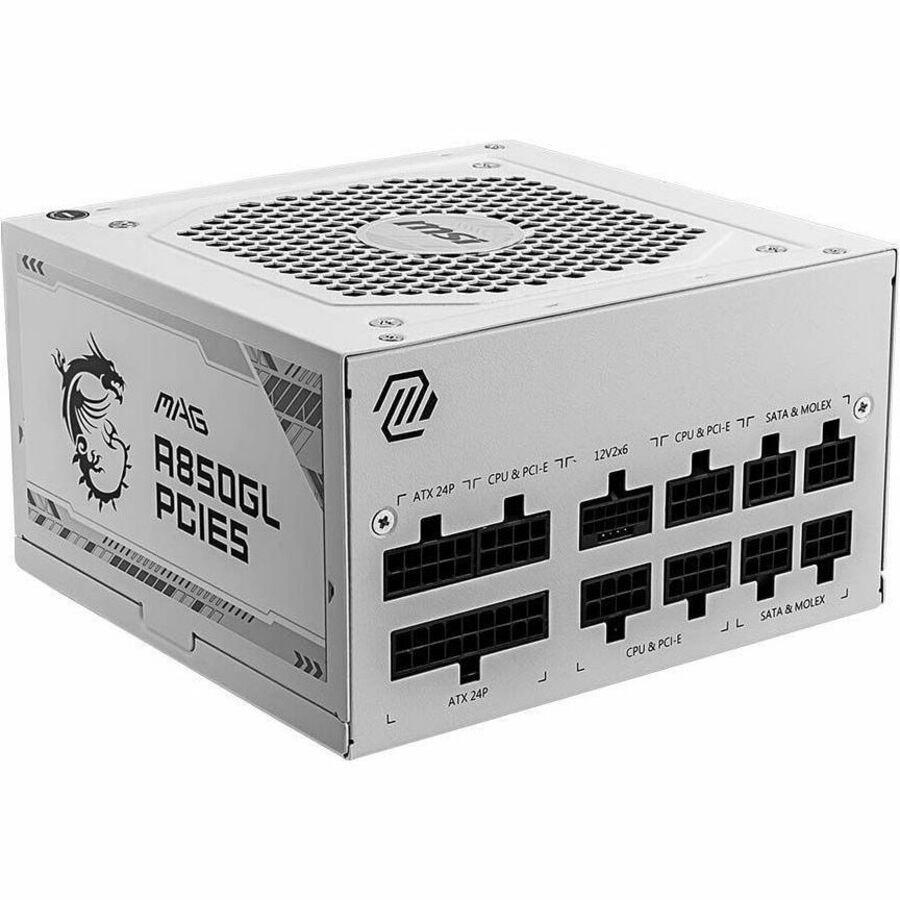 MSI MAGA850GLPCIE5WT 850W MAG A850GL 80+ GOLD NVidia Support Power Supply White