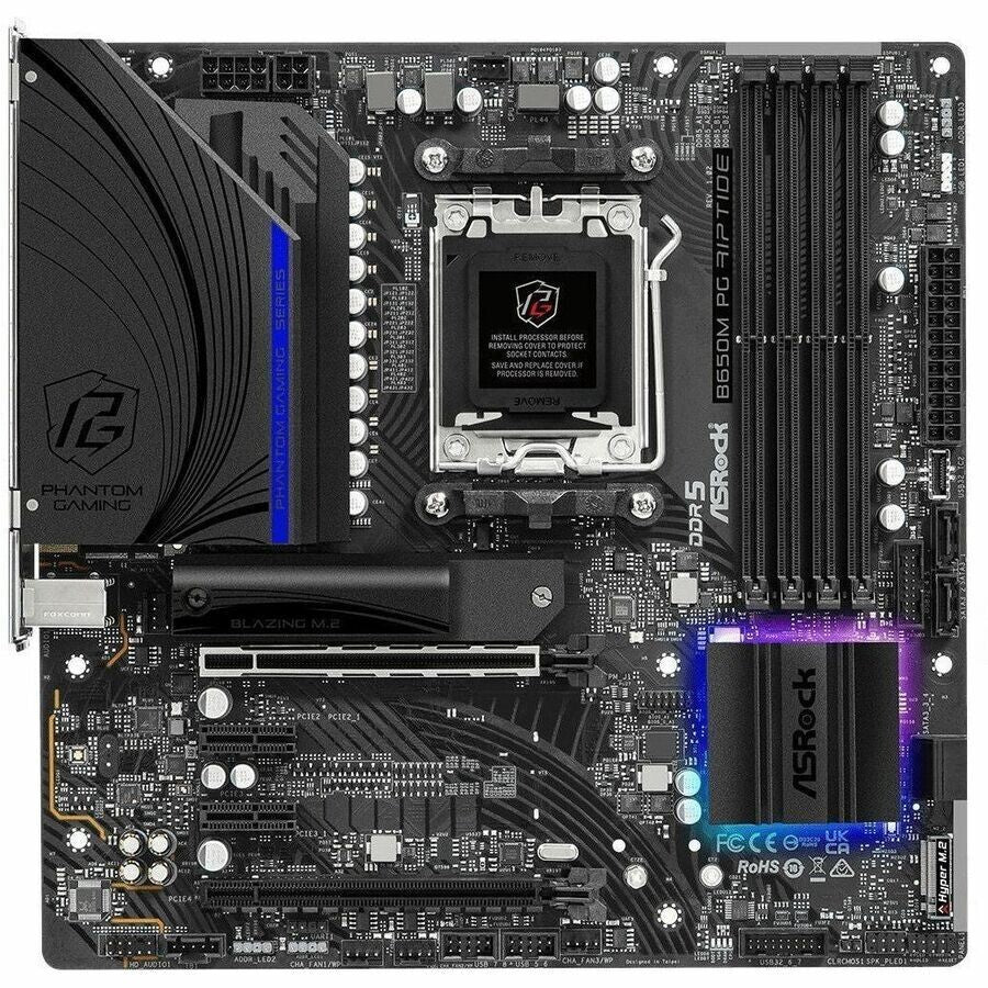 ASRock B650M PG RIPTIDE Gaming Desktop Motherboard AMD B650 Chipset - Socket AM5