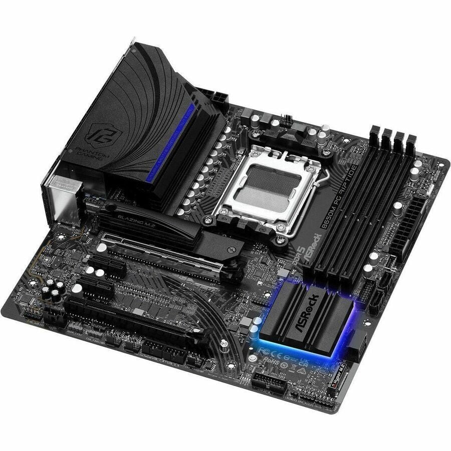 ASRock B650M PG RIPTIDE Gaming Desktop Motherboard AMD B650 Chipset - Socket AM5
