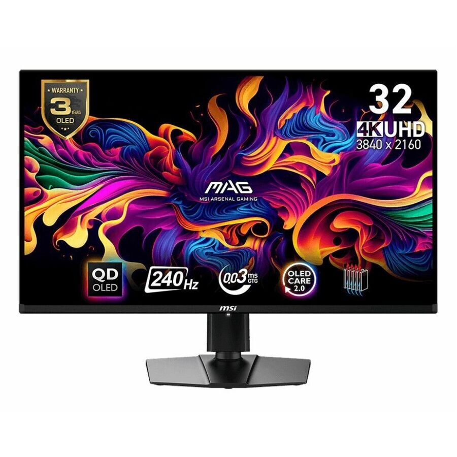 MSI MAG321UPXQDOLED MAG 321UPX QD-OLED 32" 4K UHD Monitor 16:9 3840x2160 HDI- DP