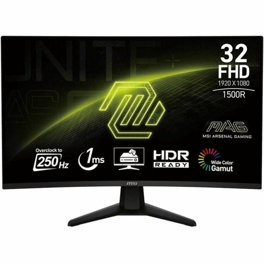 MSI MAG32C6X MAG 32C6X 32" FHD Curved Gaming LED Monitor 16:9 1920x1080 HDI- DP