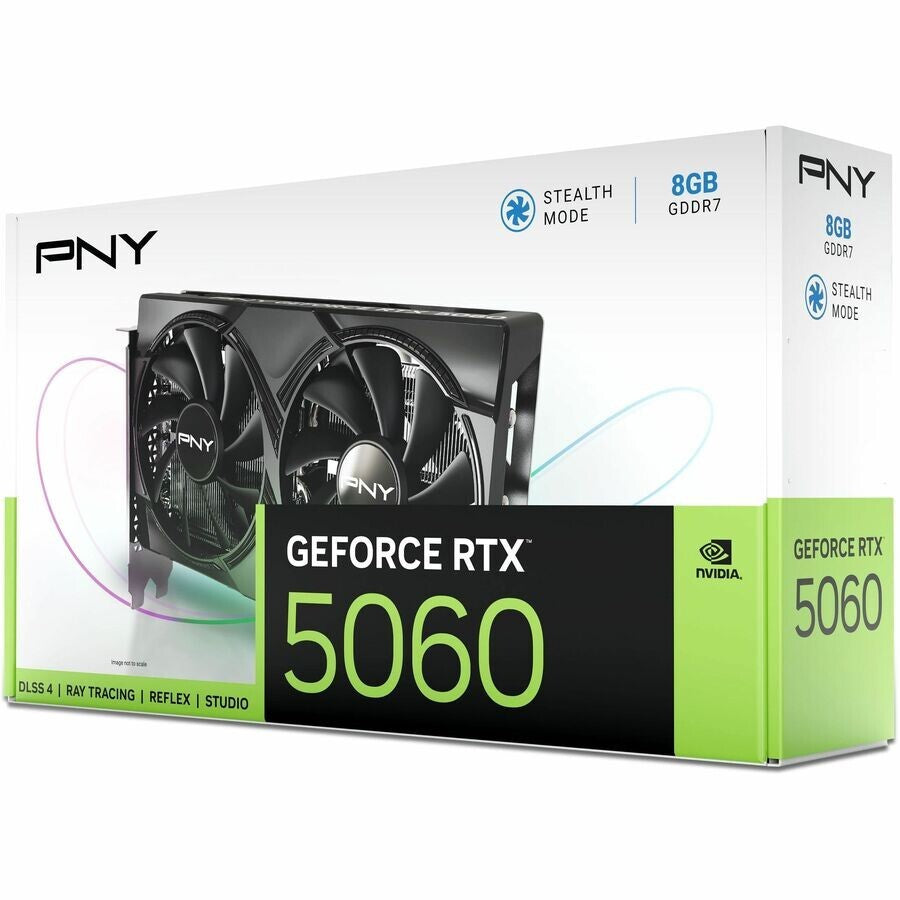 PNY VCG50608DFXPB1 RTX 5060 8GB Dual Fan GPU NVIDIA Blackwell Architecture GDDR7