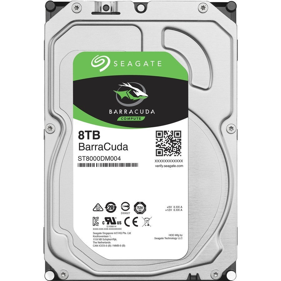 Seagate ST8000DM004 BarraCuda 8 TB Hard Drive - 3.5" Internal - SATA (SATA/600)
