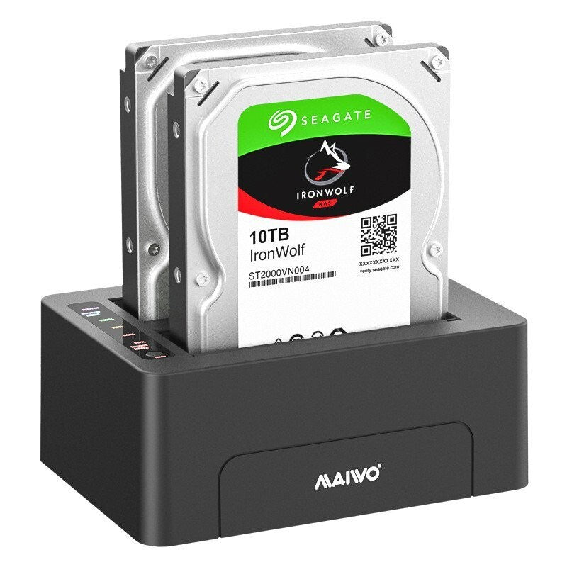 MAIWO K3082 2 Bays Docking Station for 2.5 inch/3.5 inch SATA HDD/SSD