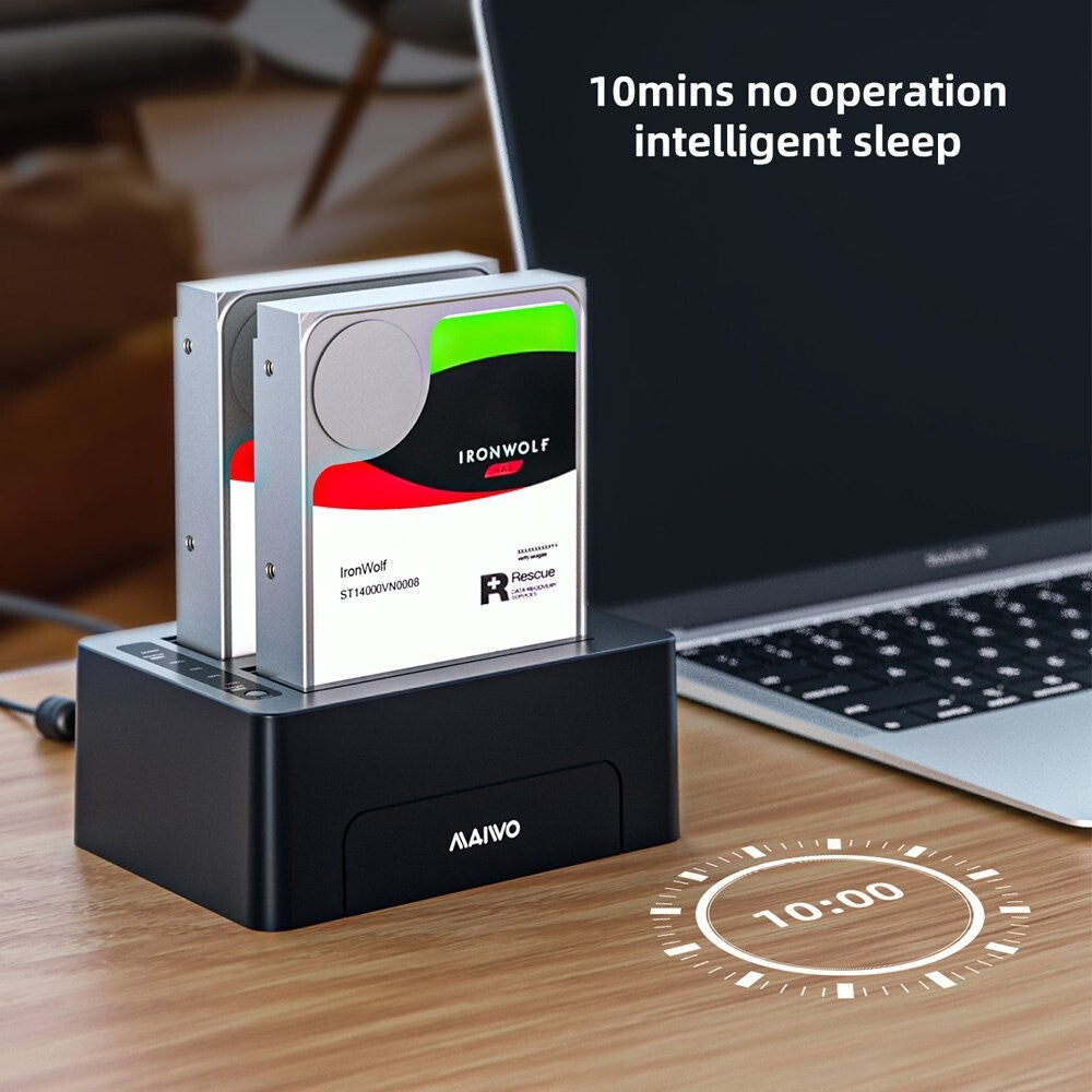 MAIWO K3082 2 Bays Docking Station for 2.5 inch/3.5 inch SATA HDD/SSD