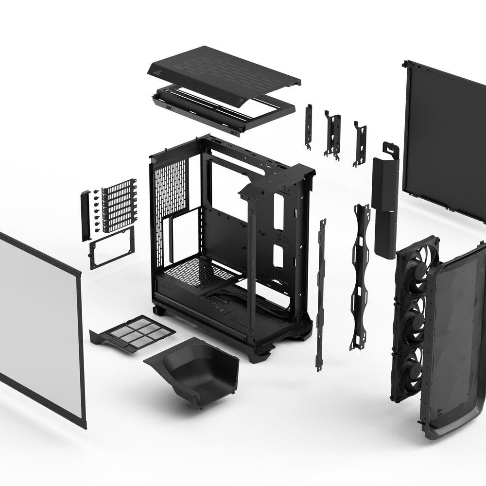 Fractal Design FD-C-MES3A-02 Meshify 3 ATX mATX Mid Tower PC Case Black Chassis