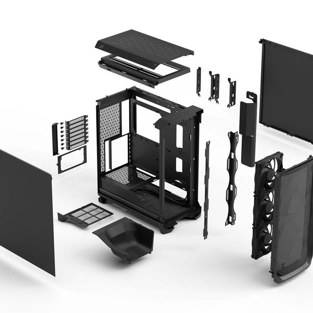 Fractal Design FD-C-MES3A-01 Meshify 3 ATX mATX Mid Tower PC Case Black Chassis