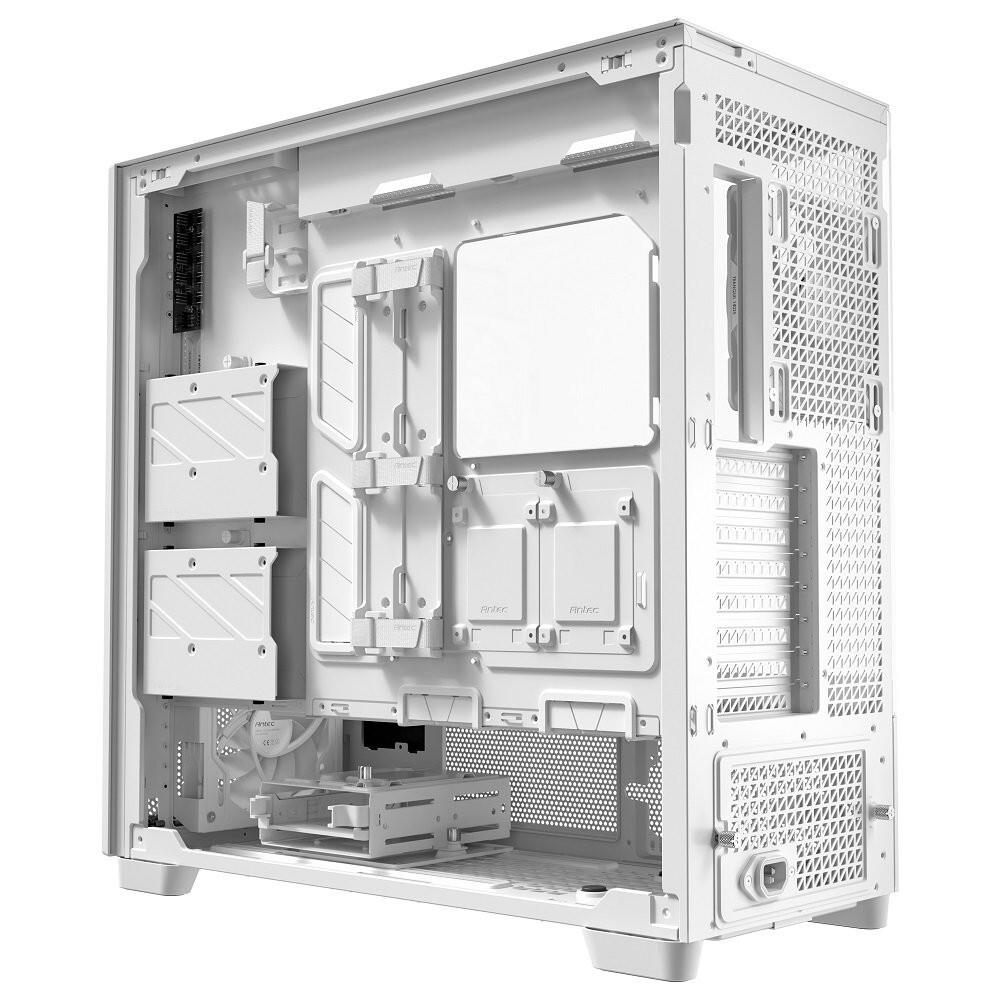 Antec FLUX PRO WHITE 6 x PWM Fans Included, High-Airflow Front Panel With Walnut