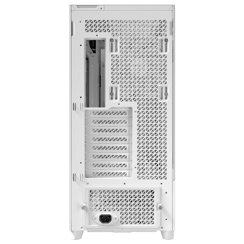 Antec FLUX PRO WHITE 6 x PWM Fans Included, High-Airflow Front Panel With Walnut